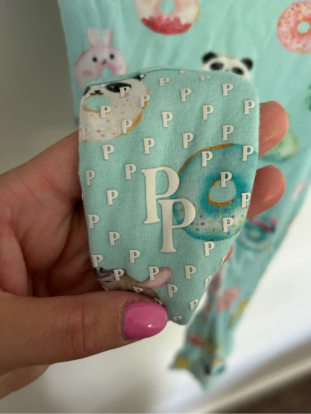 Posh Peanut Animal & Donut Print One-Piece Footie